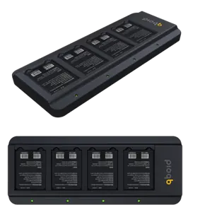 4-bay battery charger with four M2 batteries